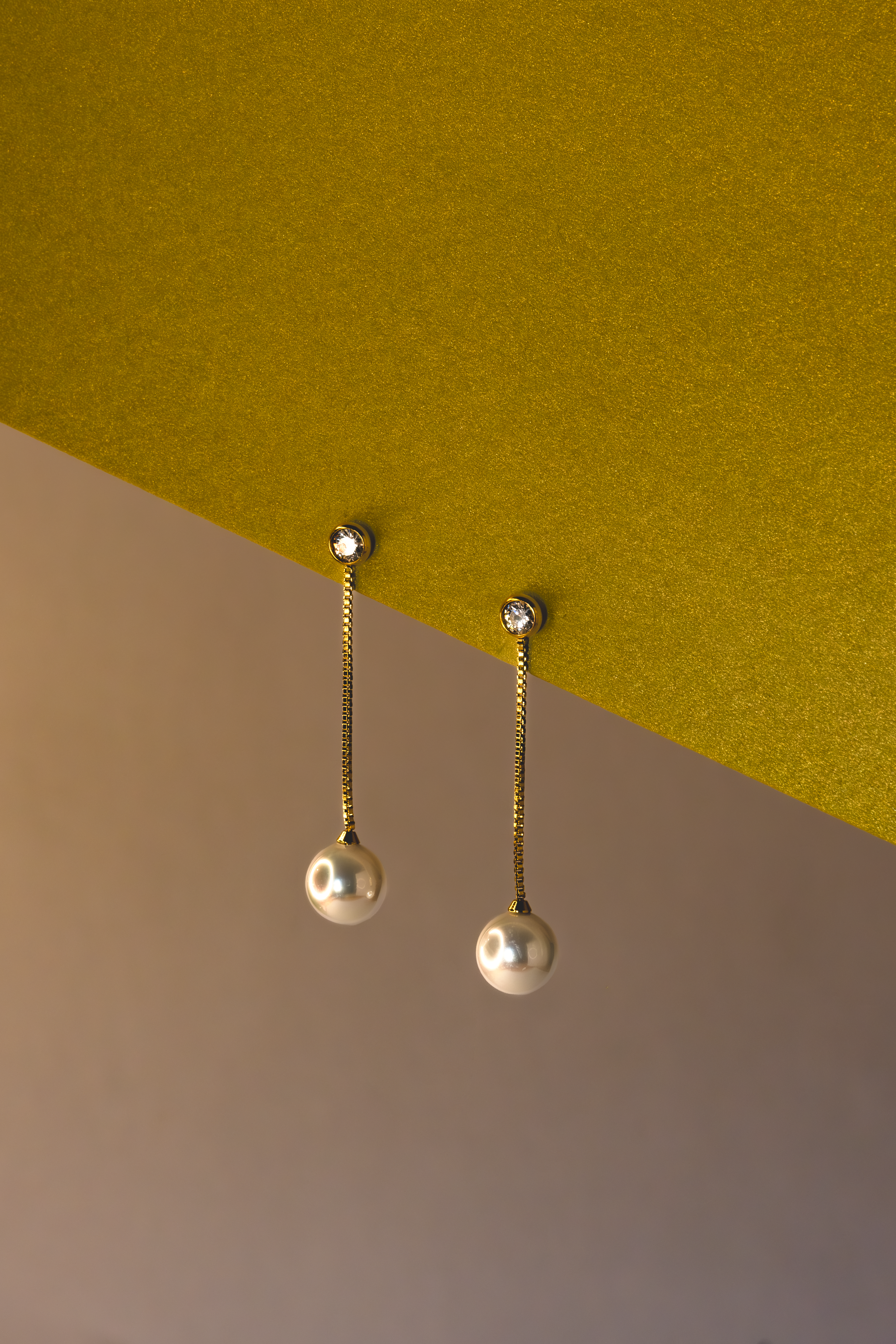 Long Drop Gold, earrings
