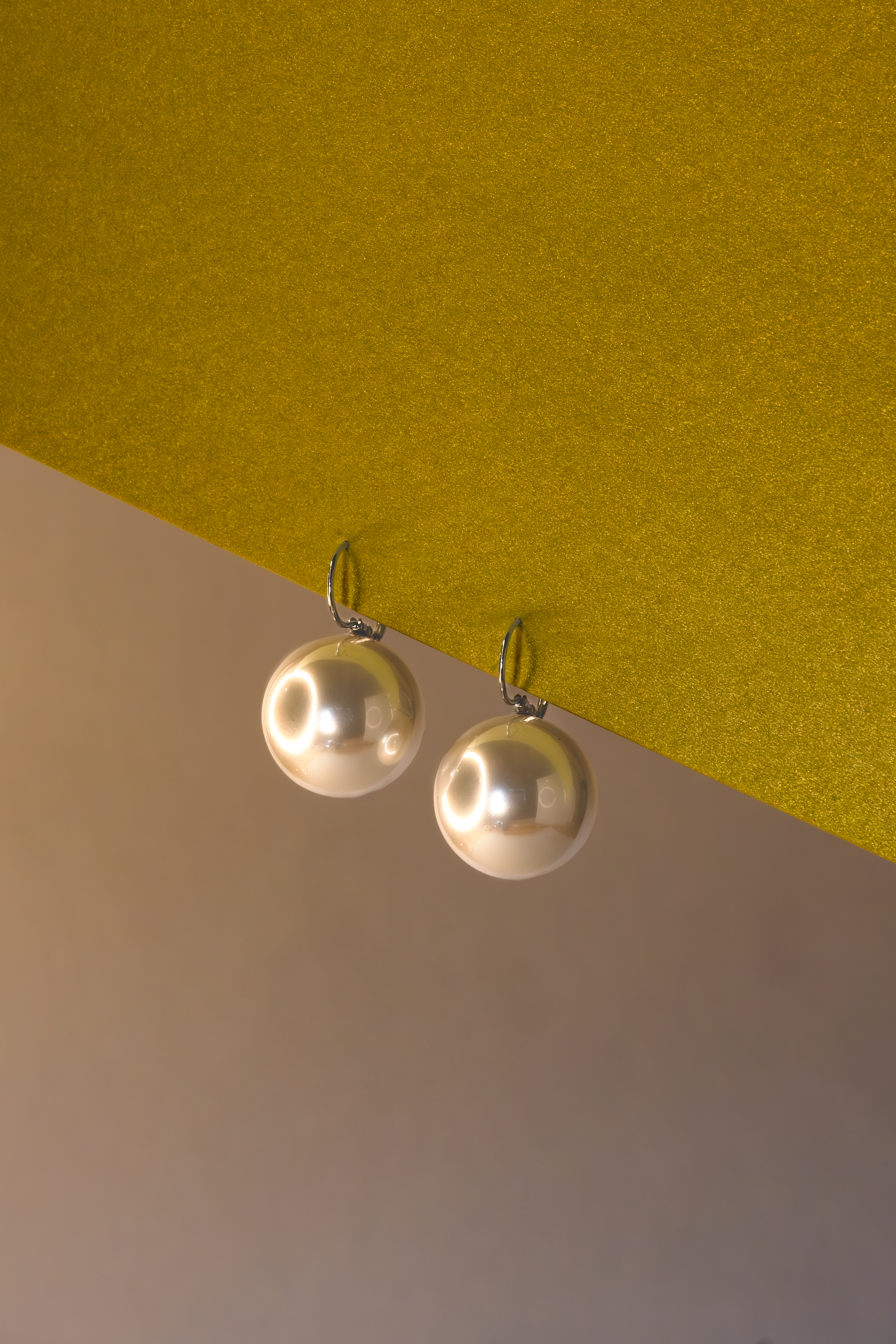 Silver Pearl Drop, earrings